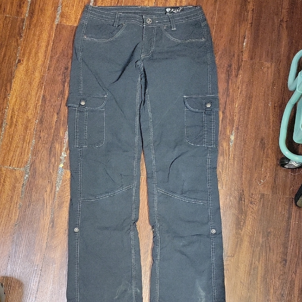 Kuhl Women's Black Cargo Pants Or Capri Size 4